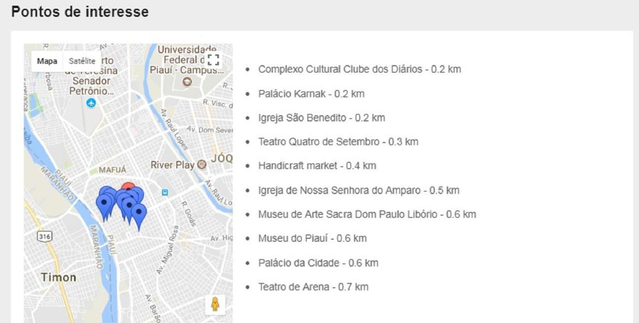 Fortaleza Hotel Терезина Екстериор снимка